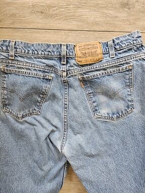Mens Vintage Levi's Light Blue Denim Orange Tag 550s 36/30.
